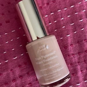 100% PURE FOUNDATION COOL 1.0 100 PERCENT CRUELTY FREE VEGAN WATER FOUNDATION